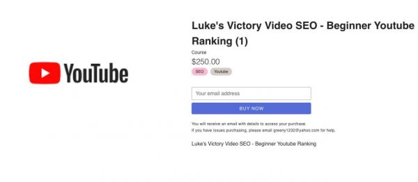 Holly Stark - Luke's Victory Video SEO - Beginner Youtube Ranking