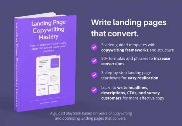 Jeremy Moser - Landing Page Copywriting Mastery